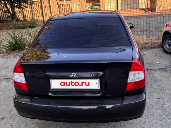 2008 Hyundai Accent ТагАЗ II, чёрный, 410000 рублей