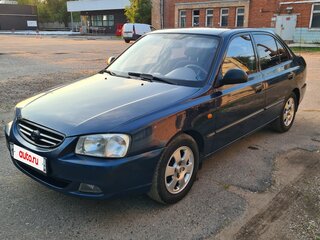 2007 Hyundai Accent ТагАЗ II, синий, 370000 рублей, вид 1