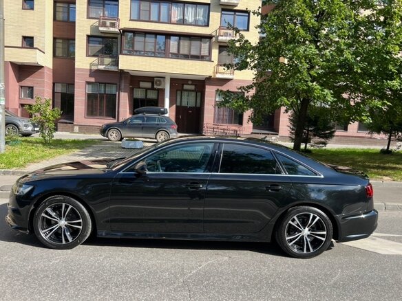 2018 Audi A6 IV (C7) Рестайлинг, чёрный - вид 7