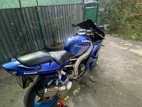 2001 Kawasaki ZX-6R Ninja, синий, 240000 рублей, вид 3