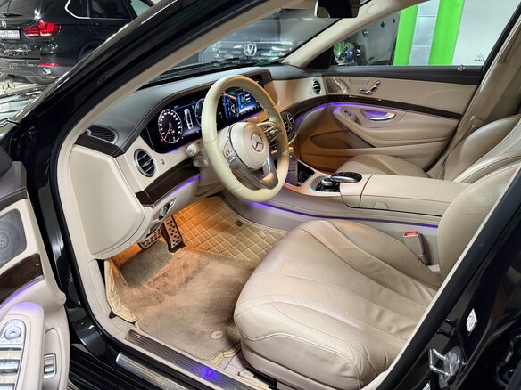 2018 Mercedes-Benz S-Класс 350 d Long VI (W222, C217) Рестайлинг, чёрный, 3900000 рублей - вид 15