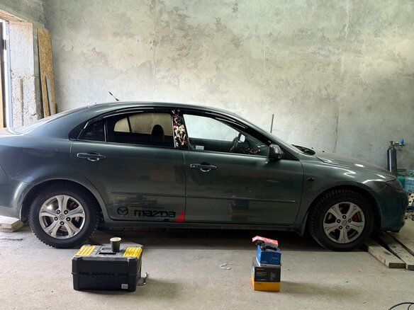 2005 Mazda 6 I (GG) Рестайлинг, серый, 499000 рублей - вид 7