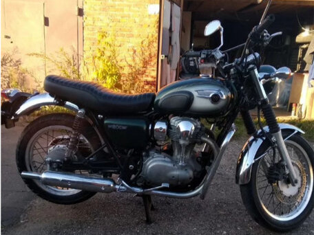 2011 Kawasaki W 800, зелёный, 465000 рублей, вид 2