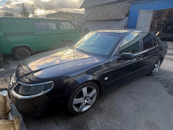 2008 Saab 9-5 I Рестайлинг 2, чёрный, 400000 рублей - вид 1
