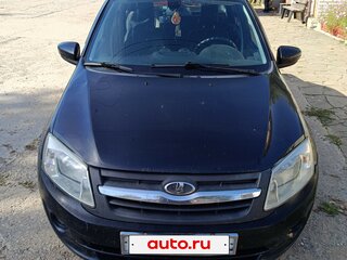 2014 Lada (ВАЗ) Granta I, чёрный, 420000 рублей, вид 1