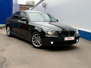 2007 BMW 5 серии 530i V (E60/E61) Рестайлинг, чёрный, 950000 рублей, вид 3