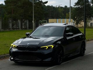 2022 BMW 3 серии M340i xDrive VII (G2x) Рестайлинг, чёрный, 4400000 рублей, вид 3