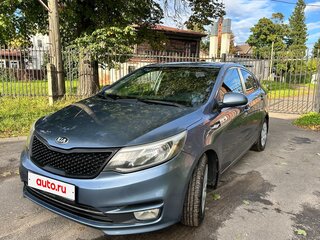 2016 Kia Rio III Рестайлинг, голубой, 1199000 рублей, вид 3