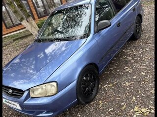 2001 Hyundai Accent II, голубой, 255000 рублей, вид 4