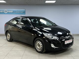 2011 Hyundai Solaris I, чёрный, 623000 рублей, вид 3