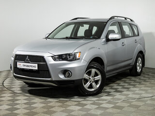 2011 Mitsubishi Outlander II Рестайлинг, серебристый, 849585 рублей, вид 1