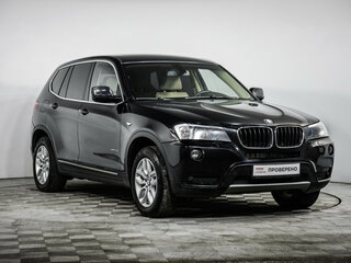 2012 BMW X3 28i xDrive II (F25), чёрный, 1285000 рублей, вид 3