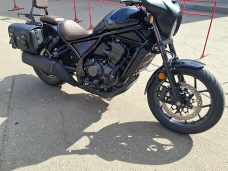 2022 Honda CMX 1100 Rebel, чёрный, 990000 рублей, вид 2