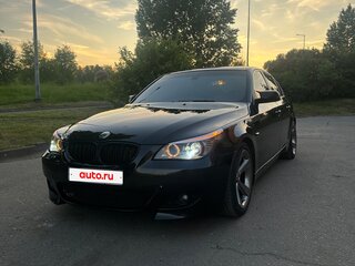2008 BMW 5 серии 525i V (E60/E61) Рестайлинг, чёрный, 1399000 рублей, вид 1