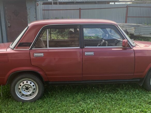 2007 Lada (ВАЗ) 2107, красный, 155000 рублей - вид 8