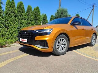 2019 Audi Q8 55 TFSI I (4M), оранжевый, 3650000 рублей, вид 1