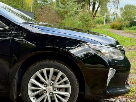 2017 Toyota Camry VII (XV50) Рестайлинг 2, чёрный, 2195000 рублей, вид 4