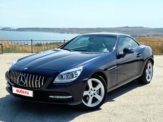 2015 Mercedes-Benz SLK-Класс 200 III (R172), синий, 3500000 рублей, вид 2