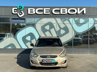 2014 Hyundai Solaris I, бежевый, 699000 рублей, вид 5