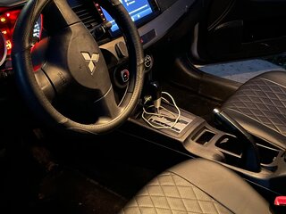 2012 Mitsubishi Lancer X Рестайлинг, серебристый, 650000 рублей, вид 3