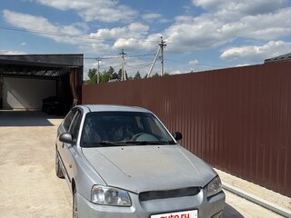 2004 Hyundai Accent ТагАЗ II, серебристый, 210000 рублей, вид 3