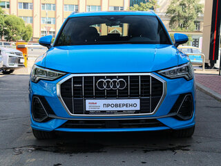 2018 Audi Q3 45 TFSI II (F3), синий, 3450000 рублей, вид 2