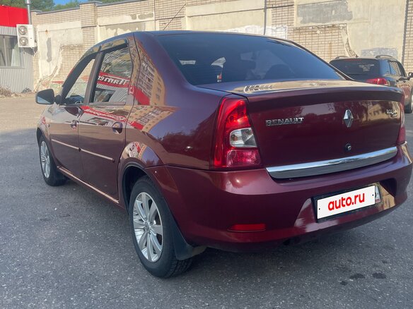 2012 Renault Logan I Рестайлинг, красный, 530000 рублей - вид 4
