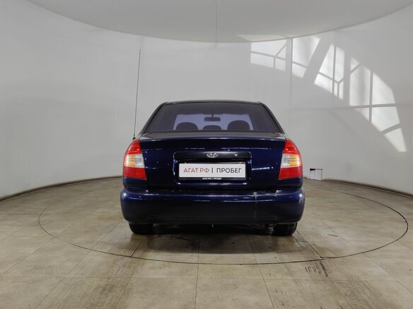 2008 Hyundai Accent ТагАЗ II, синий, 305000 рублей - вид 5