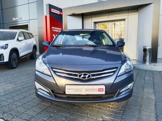 2015 Hyundai Solaris I Рестайлинг, серый, 894470 рублей, вид 2