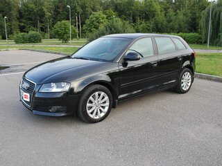 2008 Audi A3 II (8P) Рестайлинг 2, чёрный, 850000 рублей, вид 1