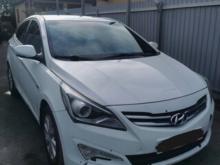 2016 Hyundai Solaris I Рестайлинг, белый, 950000 рублей, вид 4