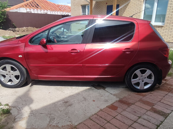 2007 Peugeot 307 I Рестайлинг, красный, 450000 рублей - вид 8