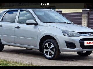 2014 Lada (ВАЗ) Kalina II, серебристый, 475000 рублей, вид 3