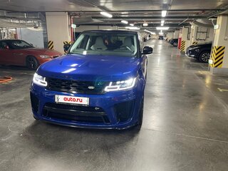 2019 Land Rover Range Rover Sport SVR II Рестайлинг, синий, 9000000 рублей, вид 2