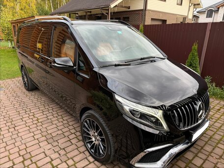 2022 Mercedes-Benz V-Класс Extra Long 250 экстра длинный III (W447) Рестайлинг, чёрный, 7990000 рублей, вид 2