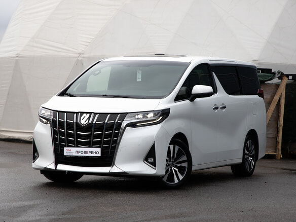 2019 Toyota Alphard III Рестайлинг, белый, 4184973 рублей