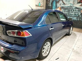 2014 Mitsubishi Lancer X Рестайлинг, синий, 730000 рублей, вид 2