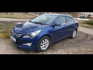 2016 Hyundai Solaris I Рестайлинг, синий, 900000 рублей, вид 1