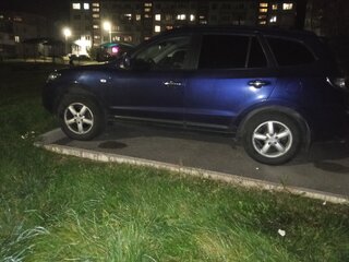 2007 Hyundai Santa Fe II, синий, 1000000 рублей, вид 3