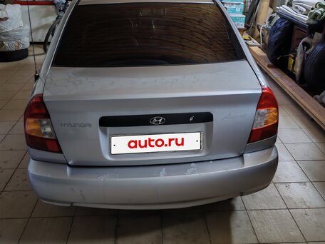 2008 Hyundai Accent ТагАЗ II, серебристый, 283000 рублей, вид 2