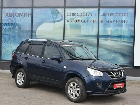 2014 Chery Tiggo (T11) I Рестайлинг (FL), синий - вид 2