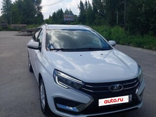 2024 Lada (ВАЗ) Vesta SW I Рестайлинг (NG), белый, 1360000 рублей, вид 1