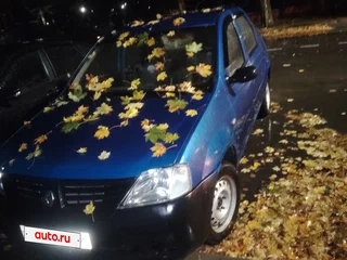 2008 Renault Logan I, синий, 240000 рублей, вид 1