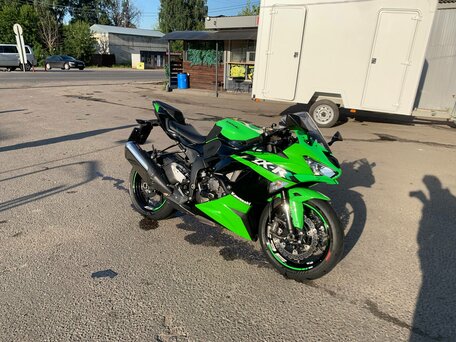 2019 Kawasaki ZX-6R Ninja, зелёный, 810000 рублей, вид 2
