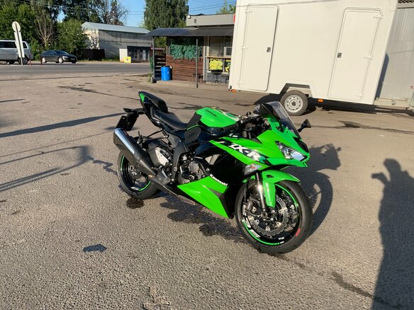 2019 Kawasaki ZX-6R Ninja, зелёный, 810000 рублей - вид 1