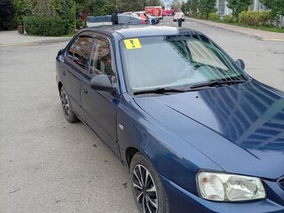 2008 Hyundai Accent ТагАЗ II, синий, 330000 рублей, вид 1