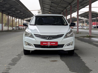 2014 Hyundai Solaris I Рестайлинг, белый, 648900 рублей, вид 3