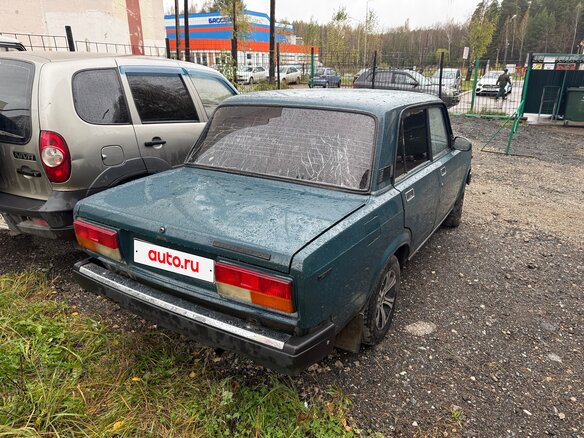 2001 Lada (ВАЗ) 2107, синий, 75000 рублей - вид 6