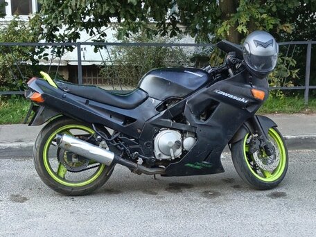 1991 Kawasaki ZZR 400, чёрный, 160000 рублей, вид 1