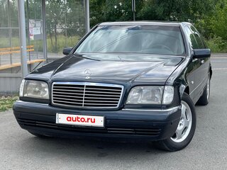 1996 Mercedes-Benz S-Класс 320 Long III (W140) Рестайлинг, чёрный, 1290000 рублей, вид 2